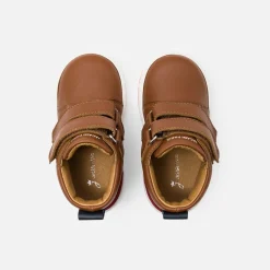 Baby boy smooth leather sneakers