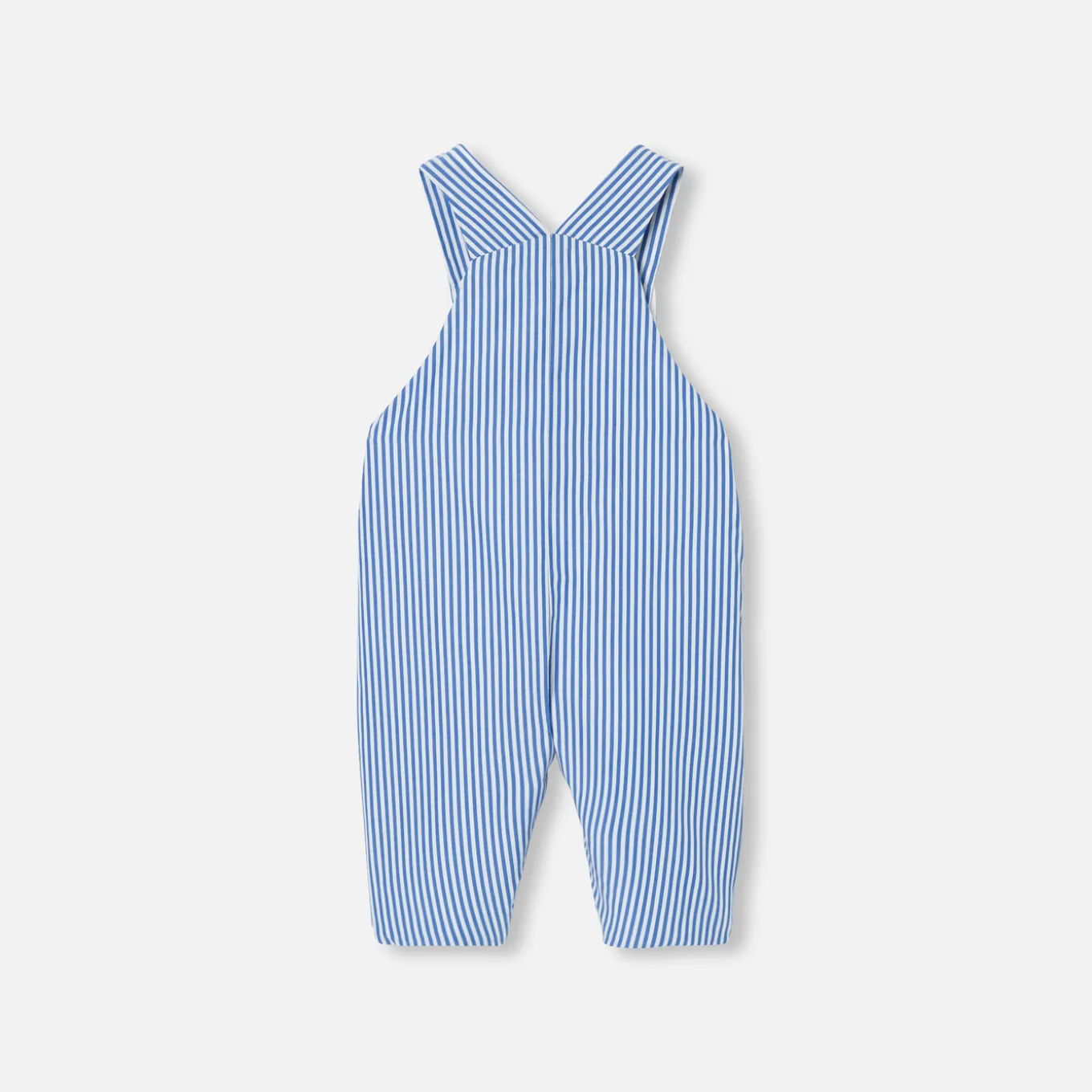Baby boy overalls in poplin