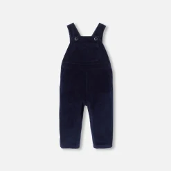 Baby boy velour overalls