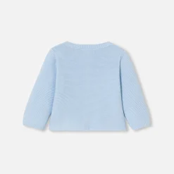Baby cardigan in garter stitch