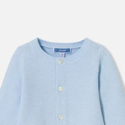 Baby cardigan in garter stitch