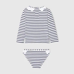 Baby girl anti-UV swimsuit set
