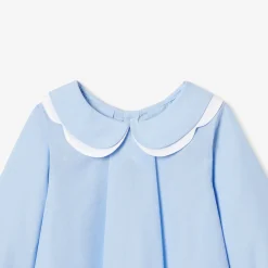 Baby girl blouse in cotton fil à fil