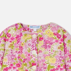 Baby girl cardigan in Liberty fabric