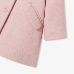 Baby girl coat in wool cloth