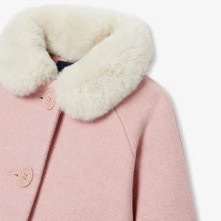 Baby girl coat in wool cloth
