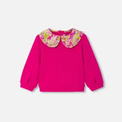 Baby girl fleece sweatshirt