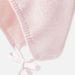 Baby girl hat with microfleece lining