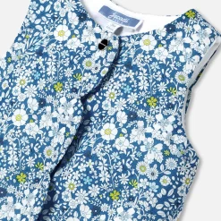 Baby girl jumpsuit in Liberty fabric