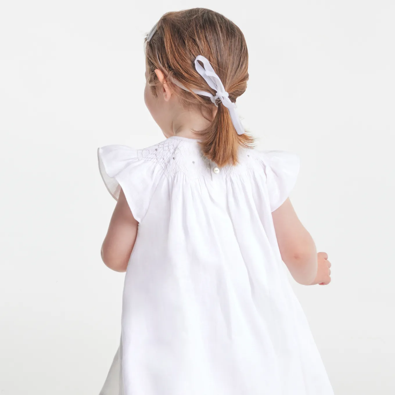 Baby girl linen ceremony dress
