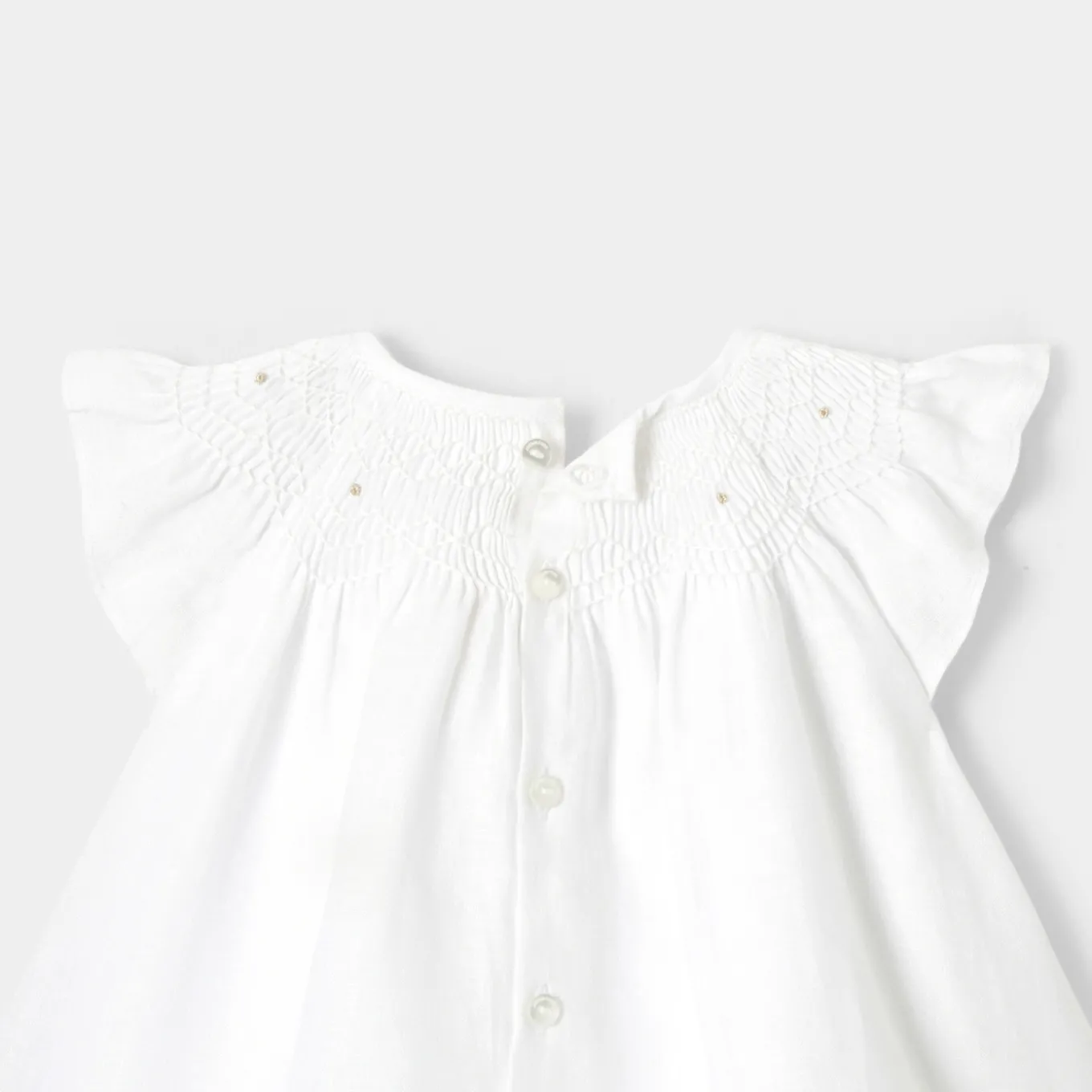 Baby girl linen ceremony dress