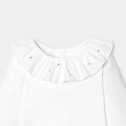 Baby girl long-sleeved bodysuit