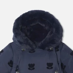 Baby girl nylon snowsuit