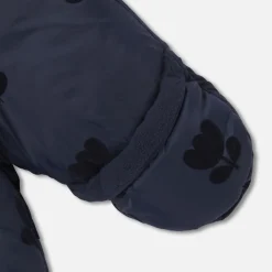 Baby girl nylon snowsuit