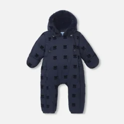 Baby girl nylon snowsuit
