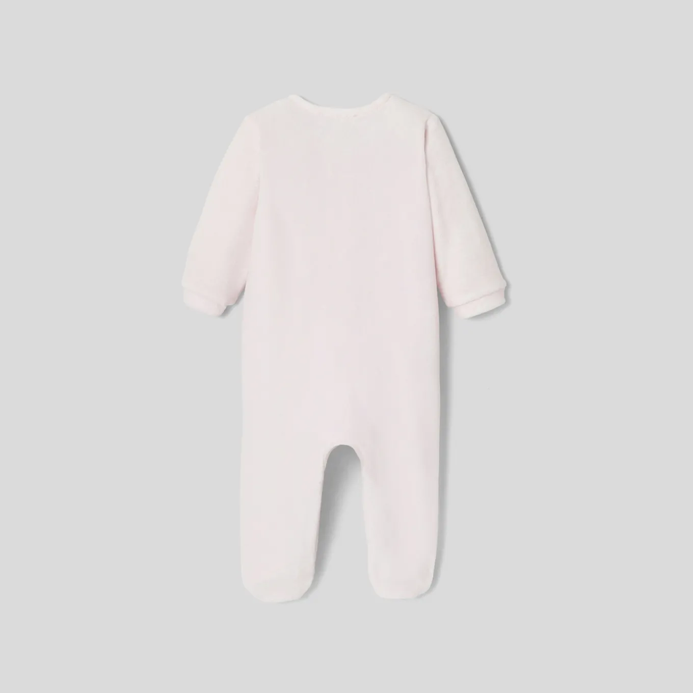 Baby girl pyjamas in velvet bouclette