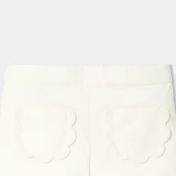 Baby girl shorts in milleraies velvet