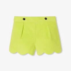 Baby girl shorts in velvet