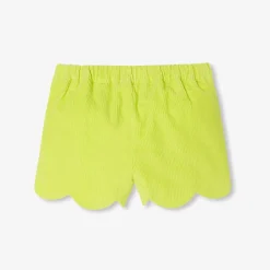 Baby girl shorts in velvet