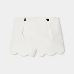 Baby girl shorts in velvet