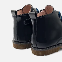 Baby girl smooth leather booties