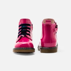 Baby girl smooth leather booties