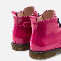 Baby girl smooth leather booties