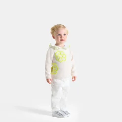 Baby girl sweater with embroidered flowers