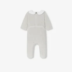 Baby girl velvet pajamas
