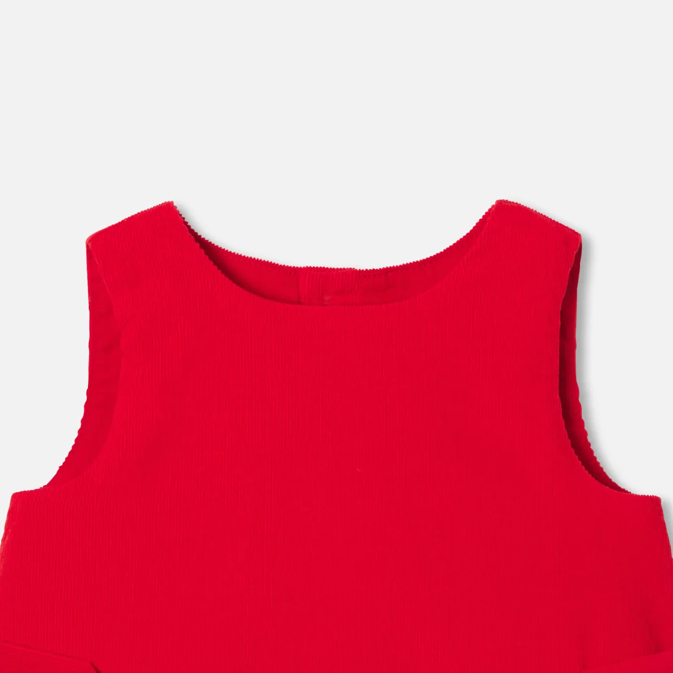 Baby girl velvet pinafore dress