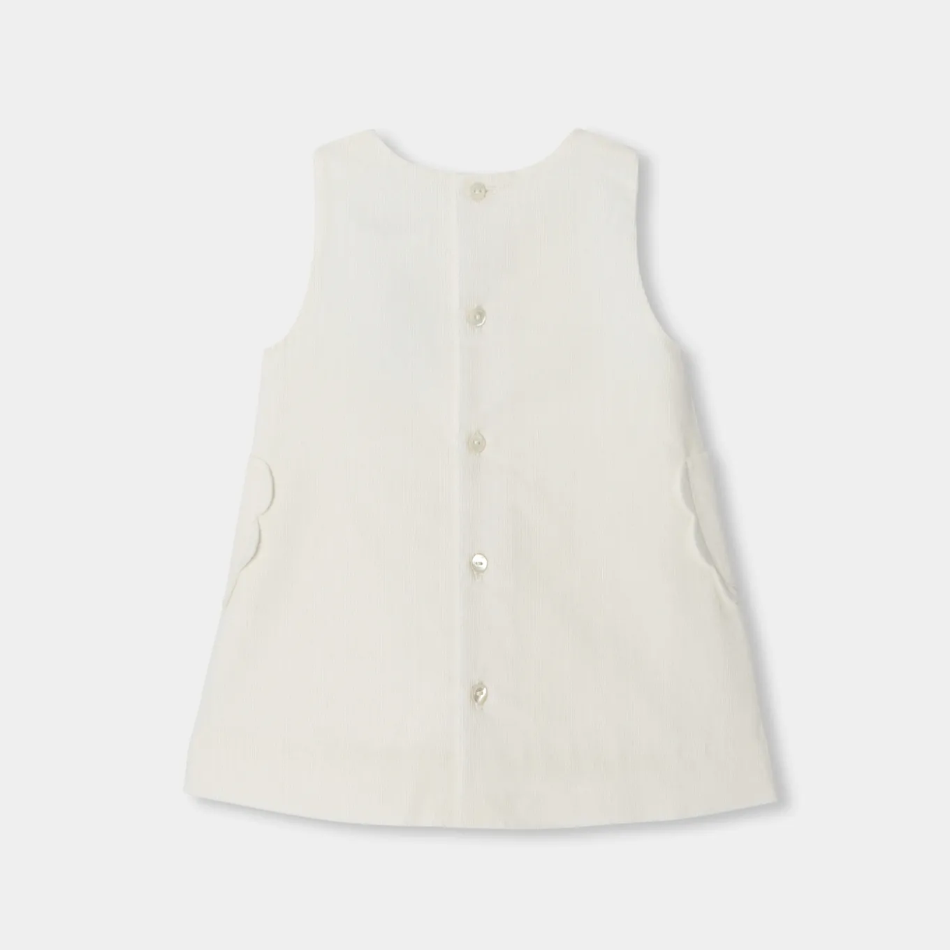 Baby girl velvet pinafore dress