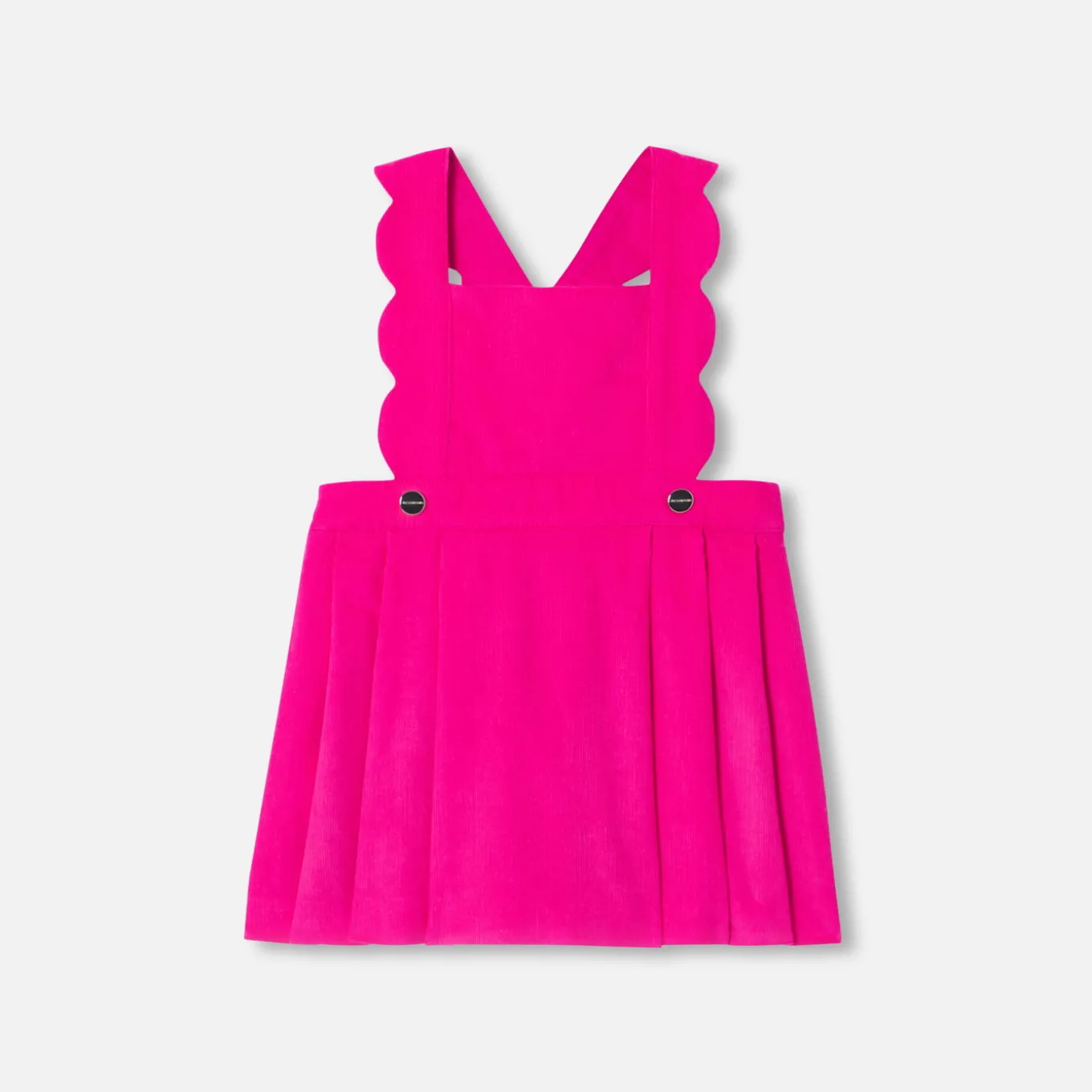 Baby girl velvet pinafore dress