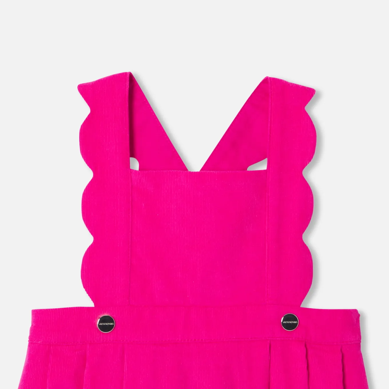 Baby girl velvet pinafore dress