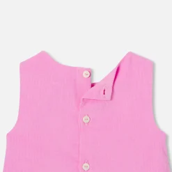 Baby girl velvet pinafore dress