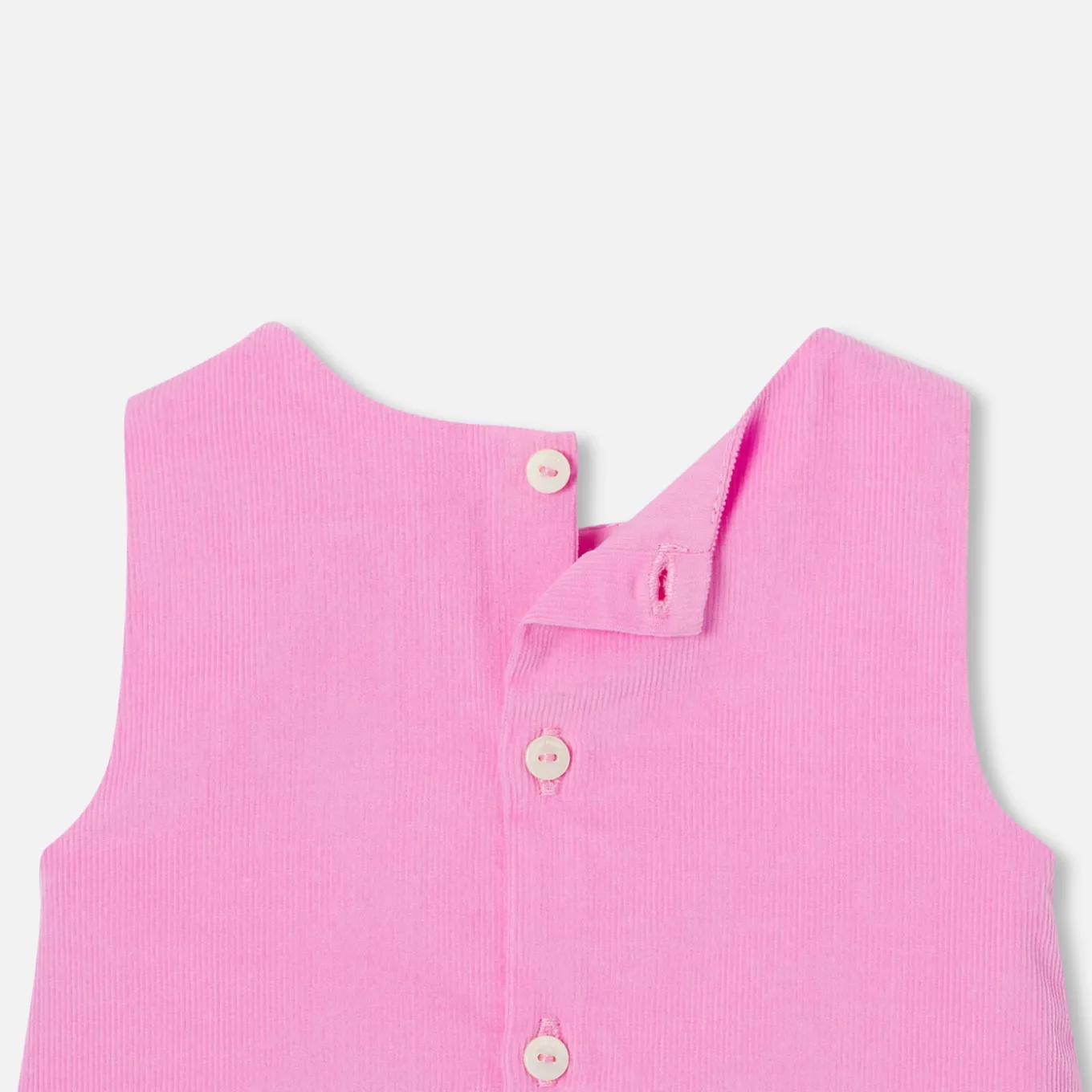 Baby girl velvet pinafore dress