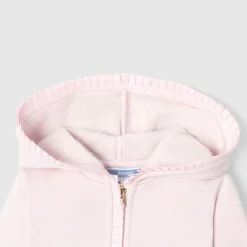 Baby girl zip-up sweatshirt