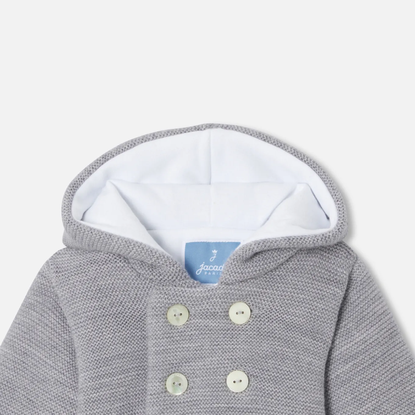 Baby knitted burnous jacket