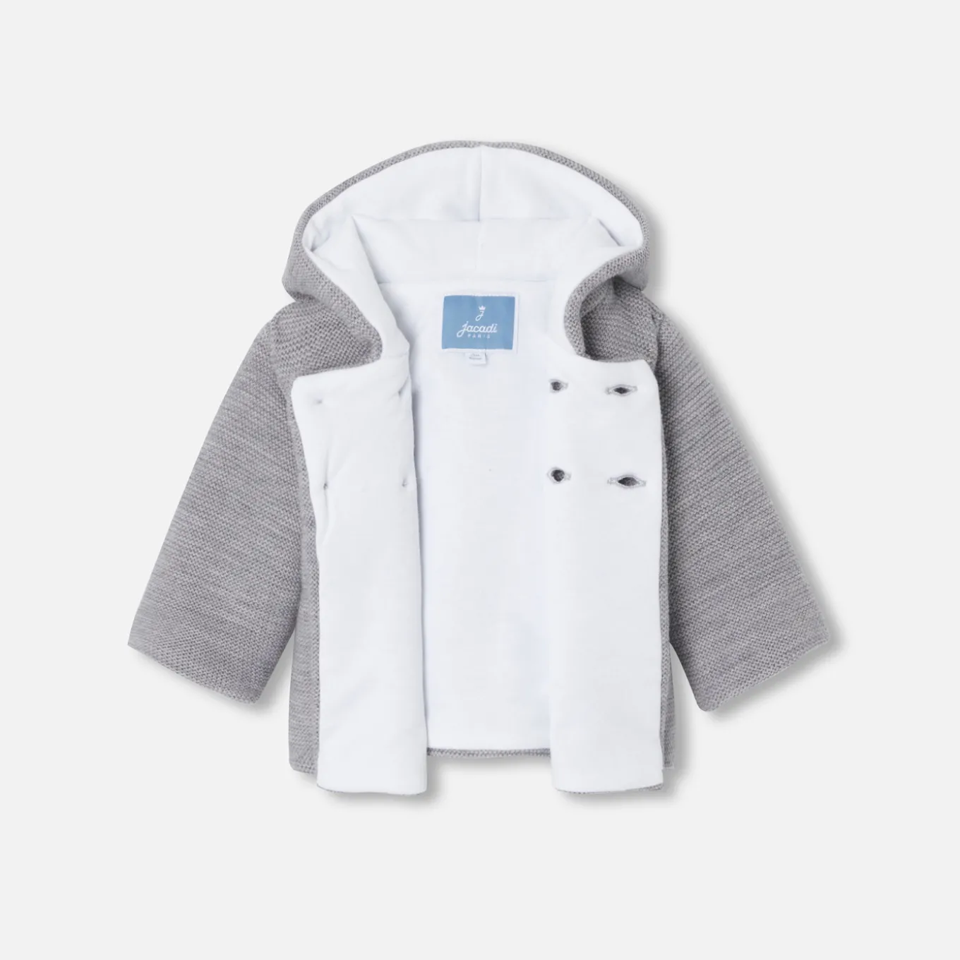 Baby knitted burnous jacket