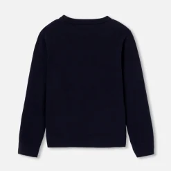 Boy car intarsia sweater