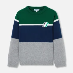 Boy color block sweater