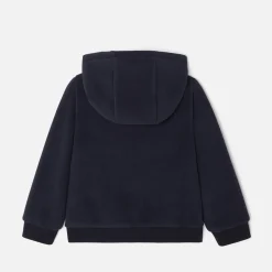 Boy microfleece zip-up sweatshirt