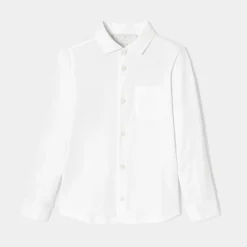 Boy shirt in mercerised cotton