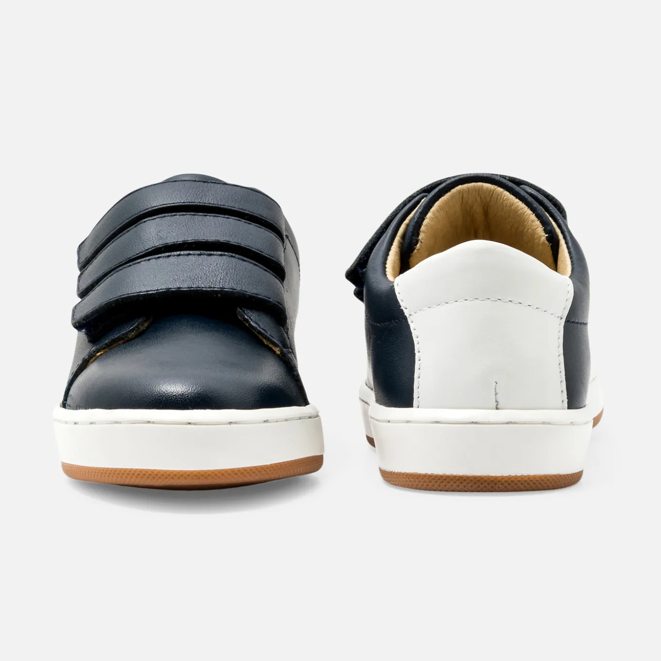 Boy smooth leather tennis shoes