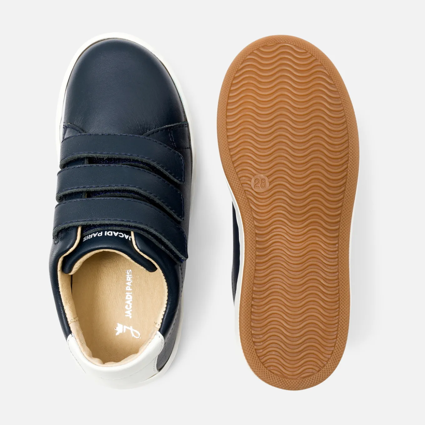 Boy smooth leather tennis shoes
