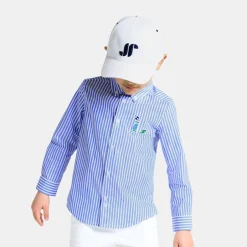 Boy striped shirt in poplin
