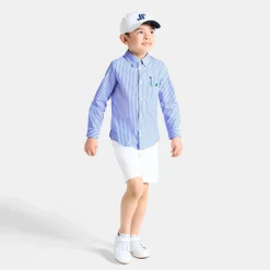 Boy striped shirt in poplin