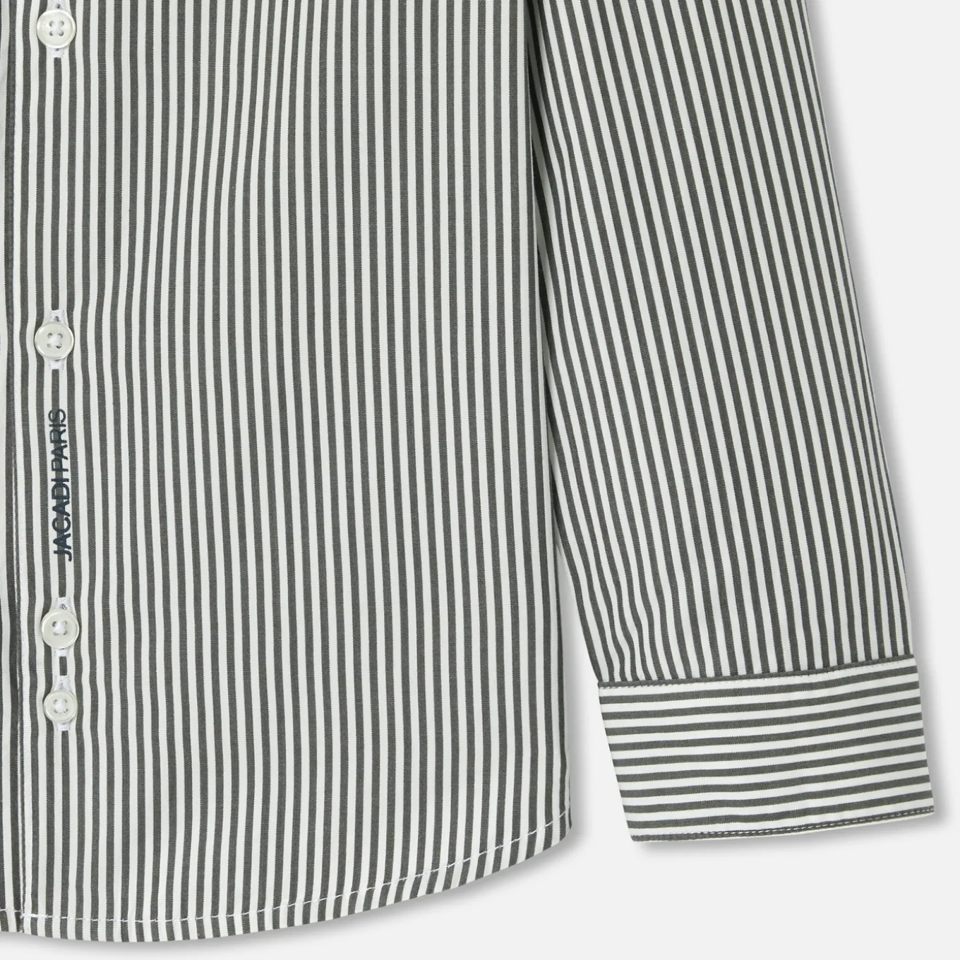 Boy striped shirt in poplin