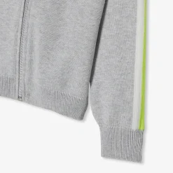 Boy zip-up cardigan