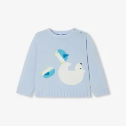 Fancy Intarsia baby boy sweater
