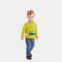 Fancy Intarsia baby boy sweater